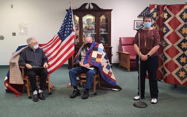 Greenfield Retirement Home residents honored with Quilt of Valor