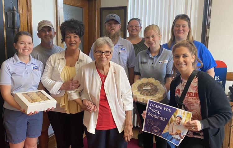 Greenfield Retirement Home thanks postal workers